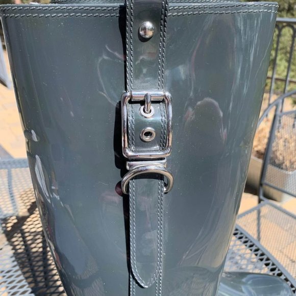 INVENTORY REDUCTION SALE! Coach TASHA Rubber Rain Boots Size 9 New without Tags - Picture 2 of 10